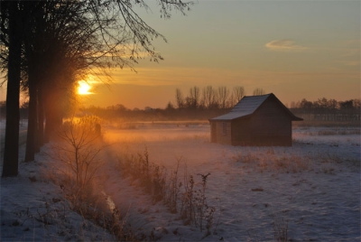 S`morgens om 8.00 heel erg bar en boos 
Toch gaan rijden om mooie plaatjes te schieten 
Temp -15gr