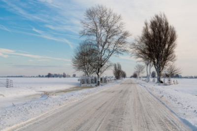 Gemaakt tijdens een ritje door de polder toen het zo gesneeuwd had. Gelukkig was er ook een klein zonnetje die dag.