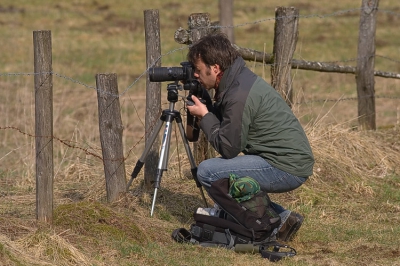 Een heerlijk weekend in de Hoge Venen. Er waren voor de Birdpixer's niet overdreven veel vogels, maar voor de Nederpixer's was er materiaal te over. Hier Luc in actie. Het is aan hem om te laten zien wat hij hier op de foto heeft gezet.

Groetjes Werner.