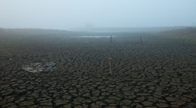 Ik was met papa in de Ossenwaarden, en ik mocht zijn fototoestel lenen om foto's te maken. Eigenlijk waren we op zoek naar bokjes maar omdat het zo droog was hadden we ze niet kunnen vinden. Ik vond het mooi omdat dit eerst normaal onder water staat, en die vormen van die brokken, vooral omdat het nu zo kaal is.