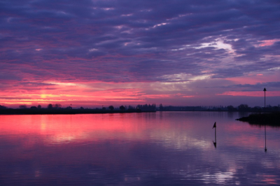 Deze wil ik graag met jullie delen. De zonsopkomst om 7 uur tijdens de trekvogeltelling aan de Lek in Culemborg in November. Wat was het genieten!