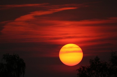 Altijd mooi om de zon onder te gaan...