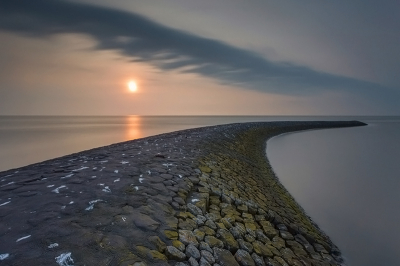 Deze foto is gemaakt in Roptazijl aan de Friese Waddenkust i.c.m. met de LEE Big Stopper.