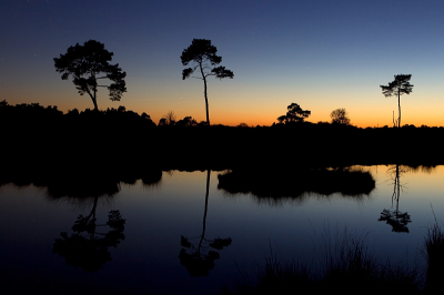 Deze foto is gemaakt ruim een uur na zonsondergang en ongeveer 45 minuten na de vorige foto die ik plaatste.