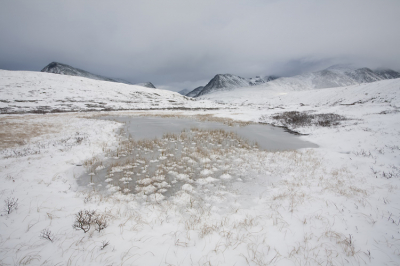 Verrast door de eerste sneeuwstorm van het seizoen, kwamen we tijdens onze trekking enigszins vast te zitten tussen de toppen van Rondane NP. Het leverde wel mooie omstandigheden op om te fotograferen.