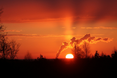 Om 06.30 uur op weg naar de Korhoenders, zag ik dit plaatje en kon het niet laten, hier een foto van te maken