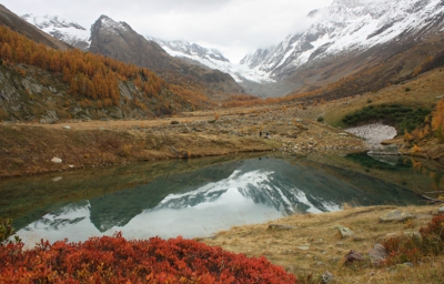 Op internet omschreven als het "Wildromantisches L�tschental", met de herfstkleuren was het een bijzonder mooie dag!