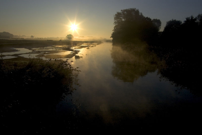 witte wieven over het water, het is mooi in de achterhoek!