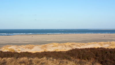Mijn eerste foto op Nederpix. De kleuren en banen vielen me op. Deze foto vertegenwoordigt mijn gevoel van een zonnig Texel in de winter. Heerlijk uitwaaien op het strand.