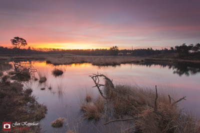 Foto is gemaakt voor zonsopkomst, tijdens het zogenaamde 'magic hour'.