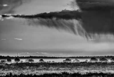 De wolkenstructuur die ik interpreteerde als een regenbui... Al herken ik aardig wat wolken, ik ben zeker geen wolkenexpert.