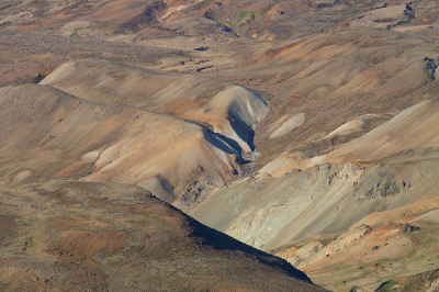 Lava- en zwavelvelden bij Selfoss.