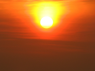 nog een foto van die mooie zonsondergang aan het strand