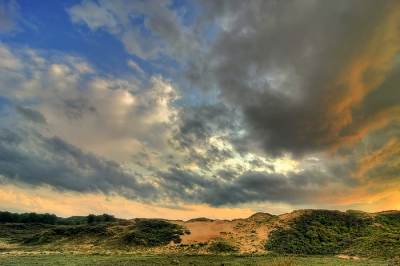 rond een uur of 8 savonds met ondergaande zon, het was een schitterend schouwspel waar ik nog veel meer foto's van heb gemaakt