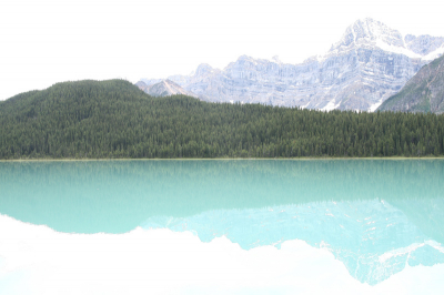 n van de vele blauwe meren in banff national park Canada. Wat leven we toch in een klein landje.